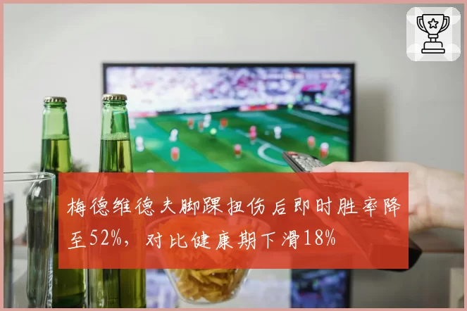 梅德维德夫脚踝扭伤后即时胜率降至52%,对比健康期下滑18%